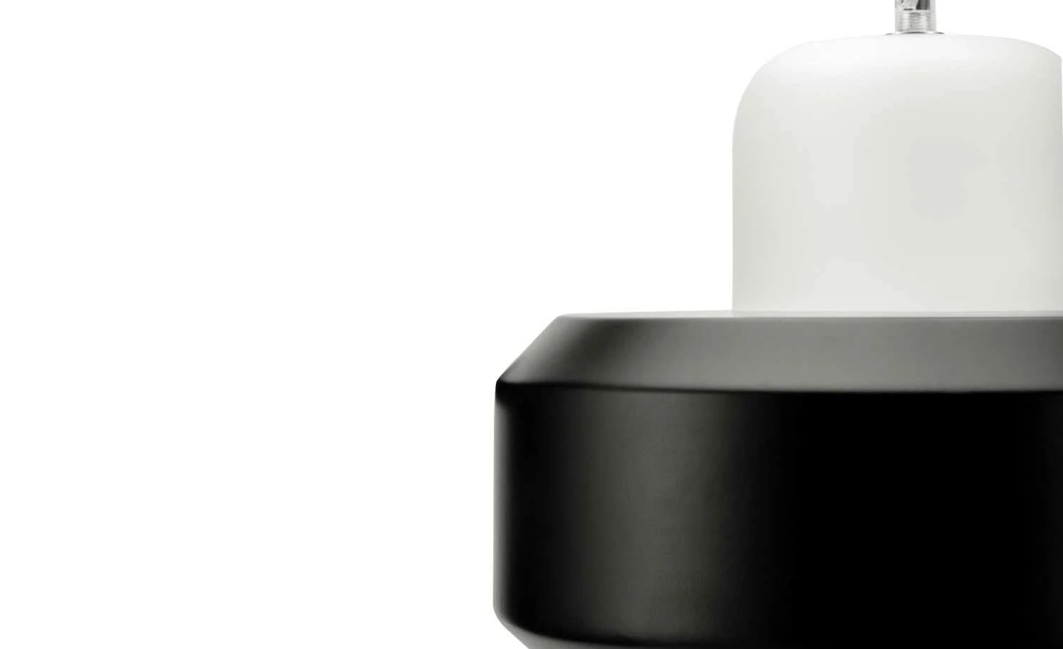 Pendelleuchte, 1-flammig, schwarz/weiß – Bild 6