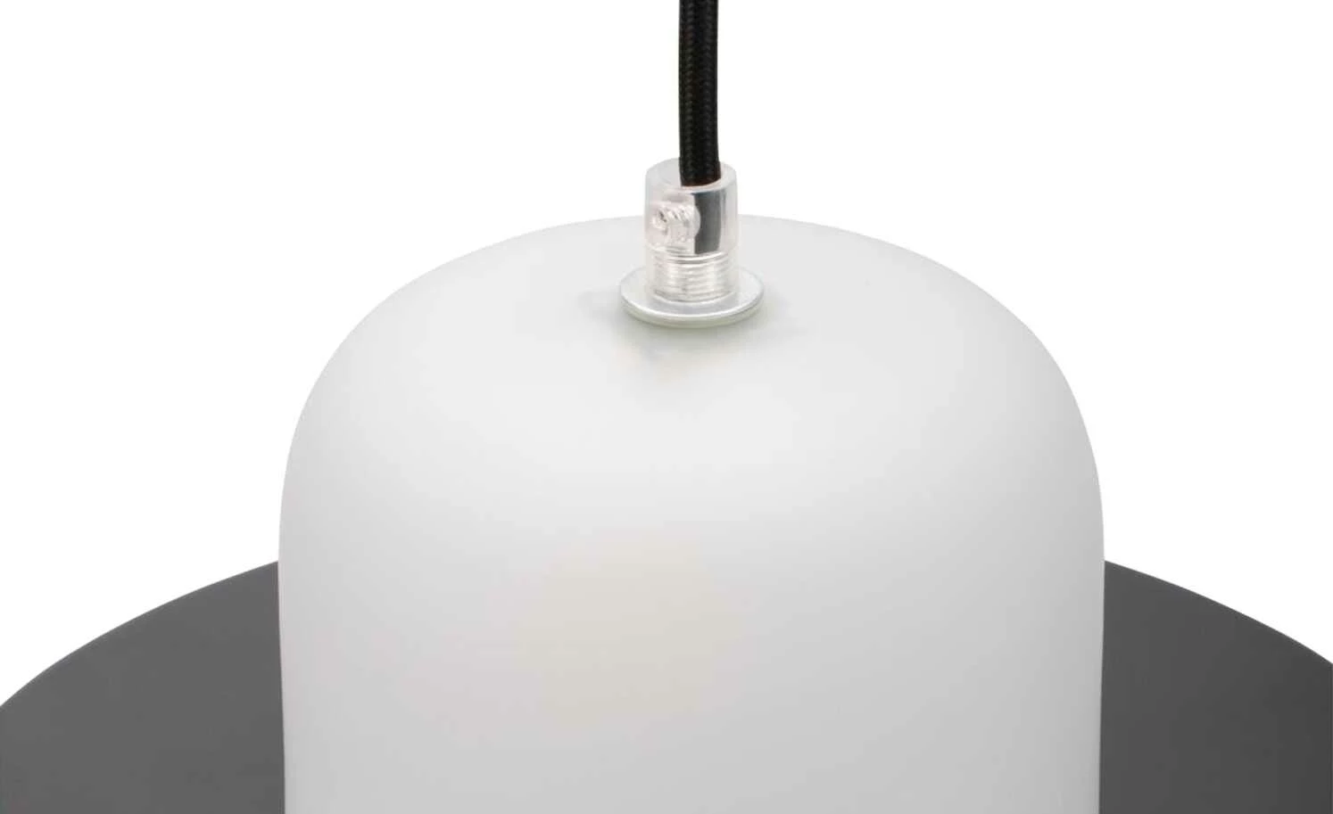 Pendelleuchte, 1-flammig, schwarz/weiß – Bild 7