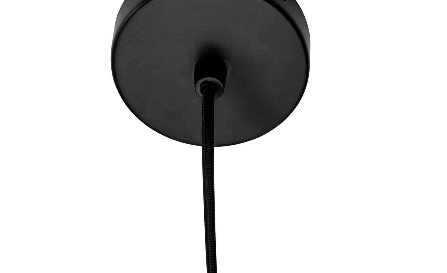 Pendelleuchte, 1-flammig, Rattan/schwarz – Bild 3