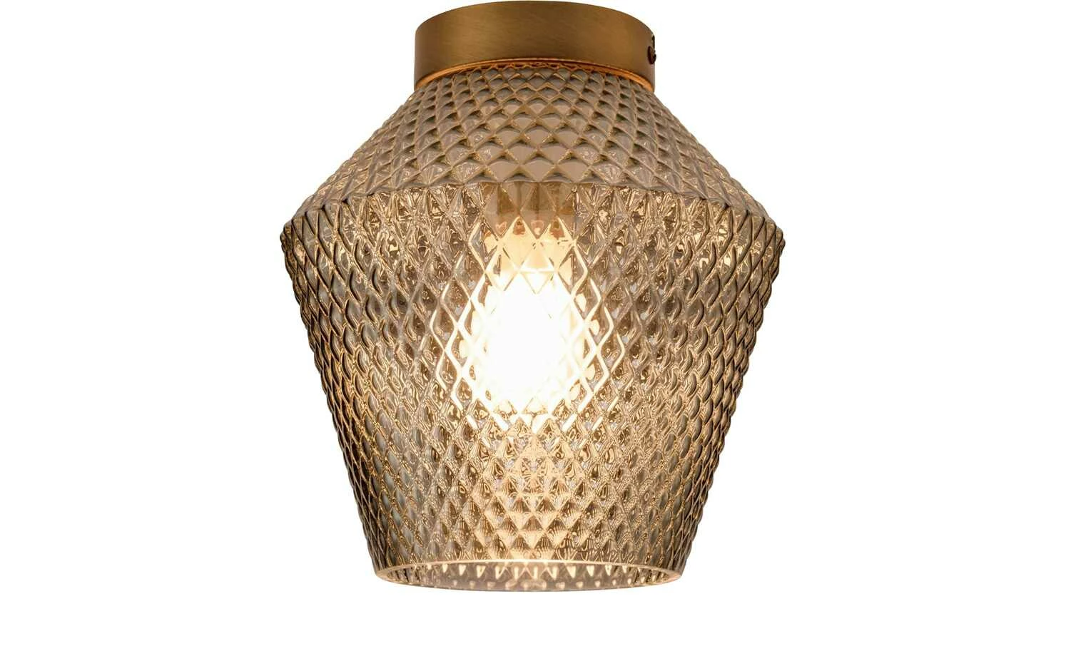 Deckenleuchte, 1-flammig, Rauchglas – Bild 5