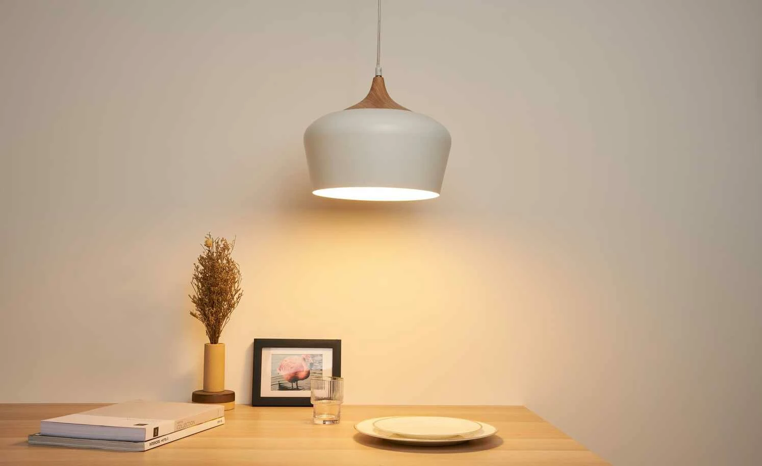 Pendelleuchte, 1-flammig, weiß – Bild 2