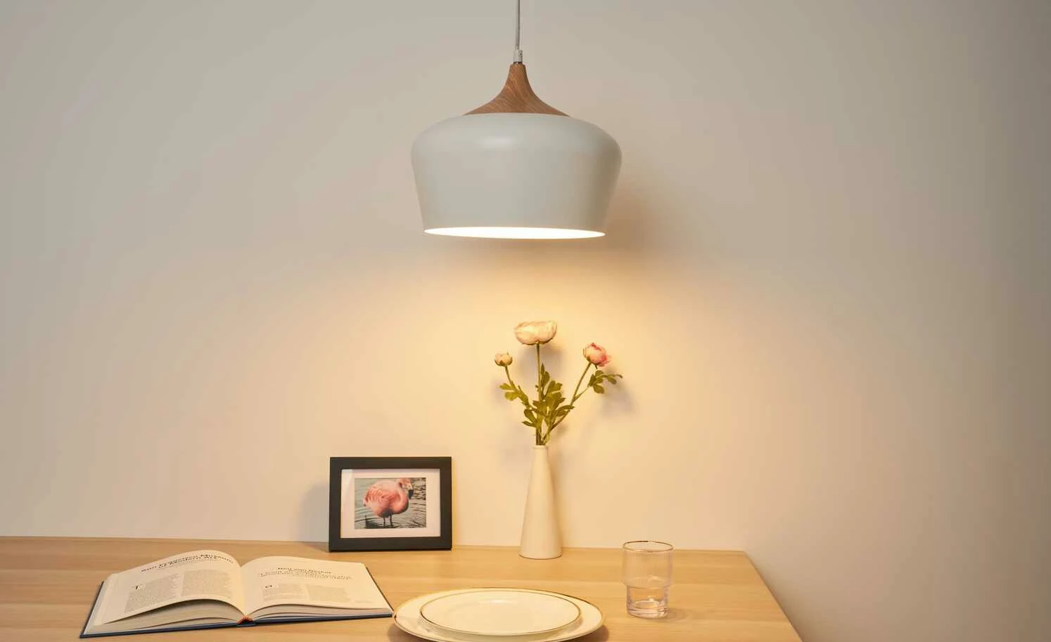 Pendelleuchte, 1-flammig, weiß