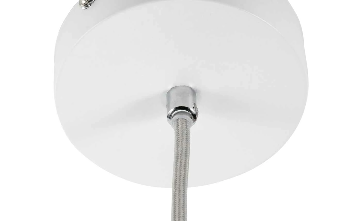 Pendelleuchte, 1-flammig, Stoff/beige – Bild 5