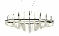 KHG LED- Pendelleuchte, mit Kristallbehang