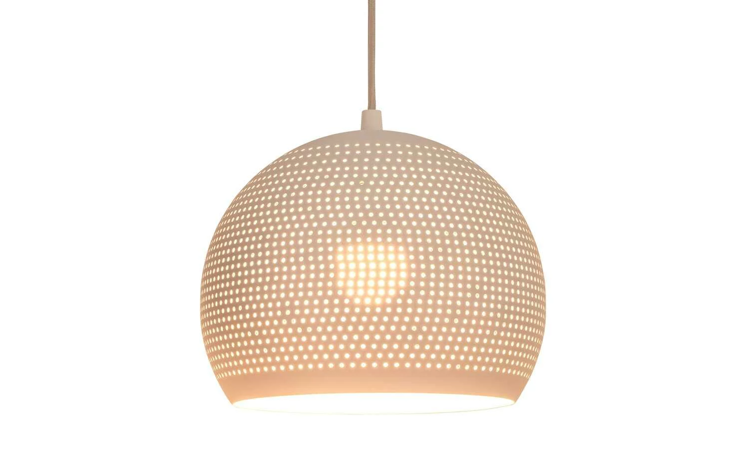 Pendelleuchte, 1-flammig, Metall/weiß – Bild 3