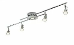 KHG LED- Deckenspot, 5- flammig, chrom
