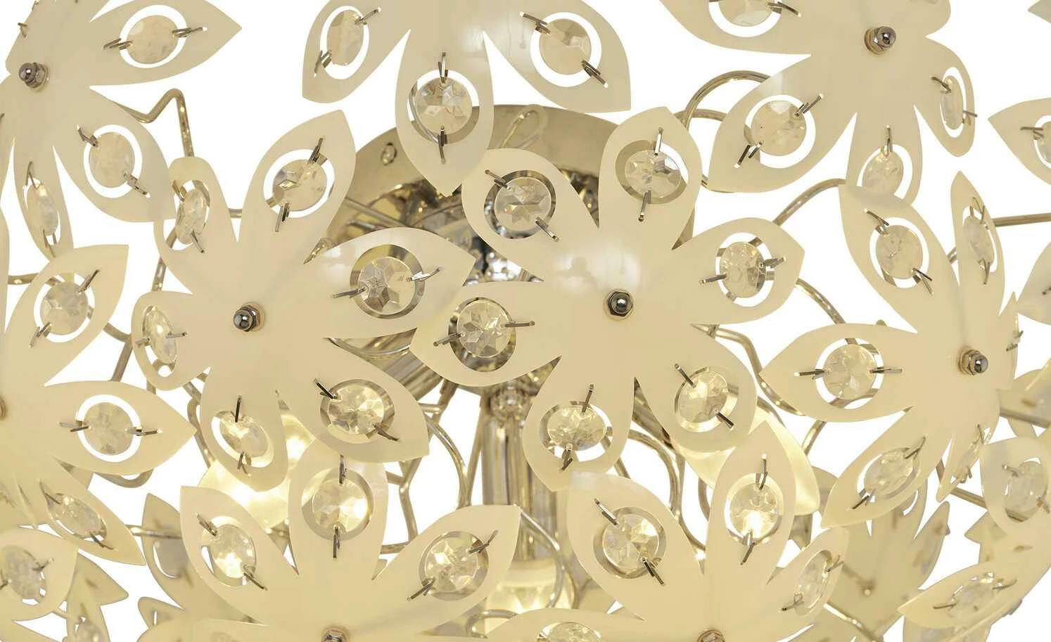 Trio Deckenleuchte, 3-flammig Acrylblüten weiß – Bild 3