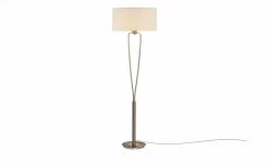 Trio Stehleuchte, 1-flammig, nickel matt, Fuß geschwungen