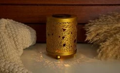 Solar-Tischleuchte, goldfarben