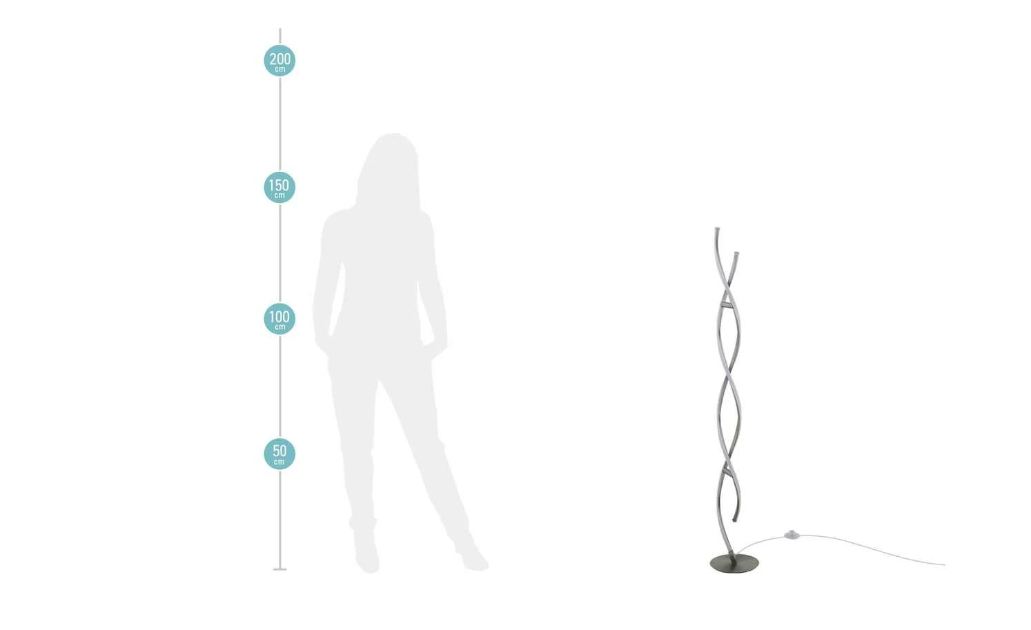 Paul Neuhaus LED-Stehleuchte, 2-flammig geschwungen – Bild 7