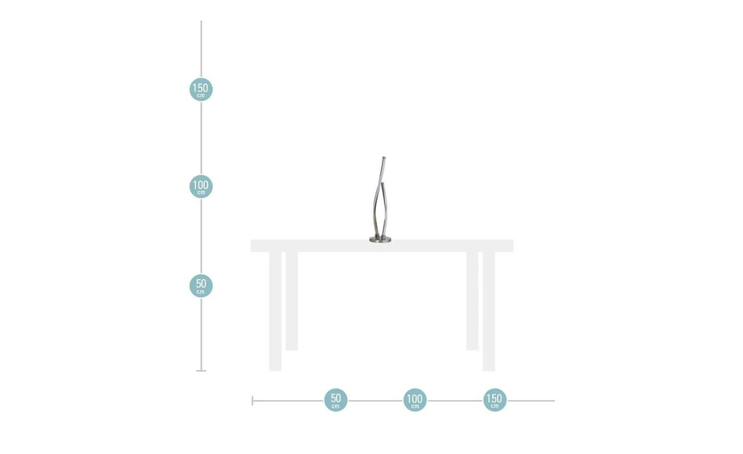Paul Neuhaus LED-Tischleuchte, 2-flammig, geschwungen – Bild 5