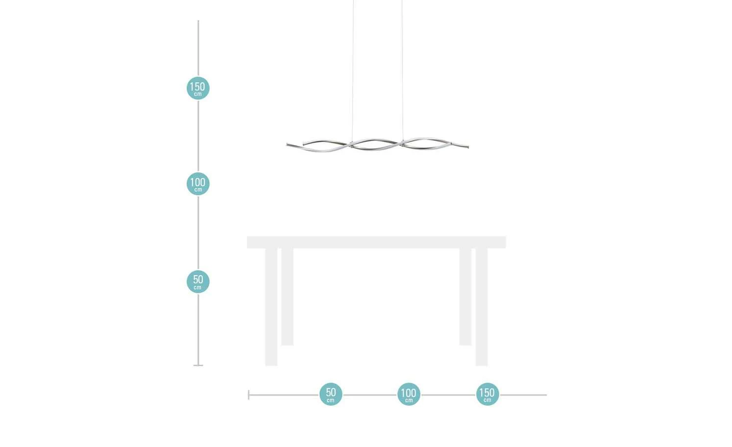Paul Neuhaus LED-Pendelleuchte, 2-flammig gedreht – Bild 9