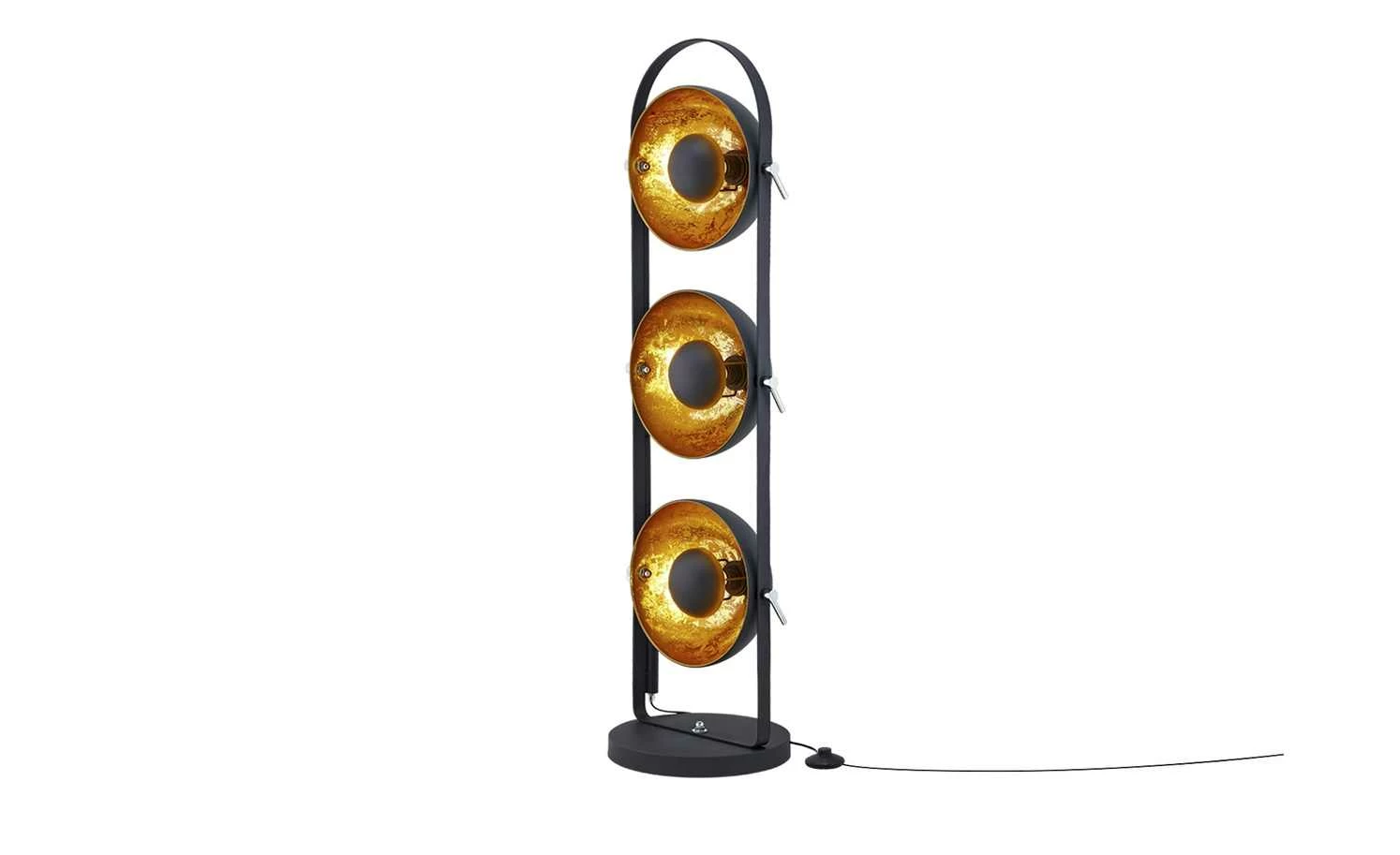 HOME STORY Retro-Stehleuchte, schwarz-gold – Bild 10