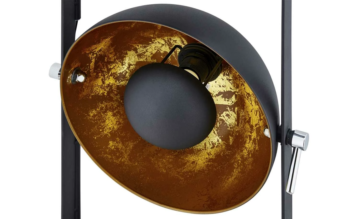 HOME STORY Retro-Stehleuchte, schwarz-gold – Bild 7