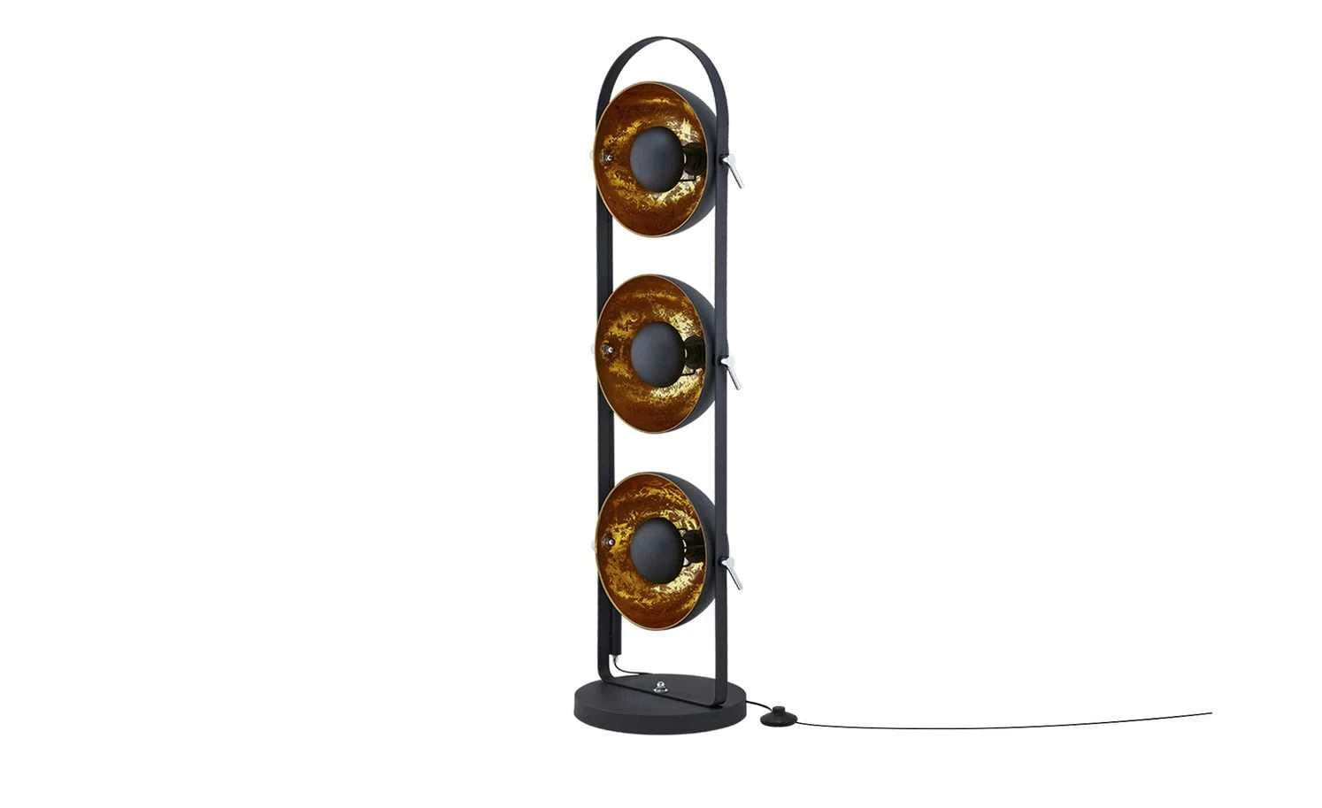 HOME STORY Retro-Stehleuchte, schwarz-gold – Bild 9