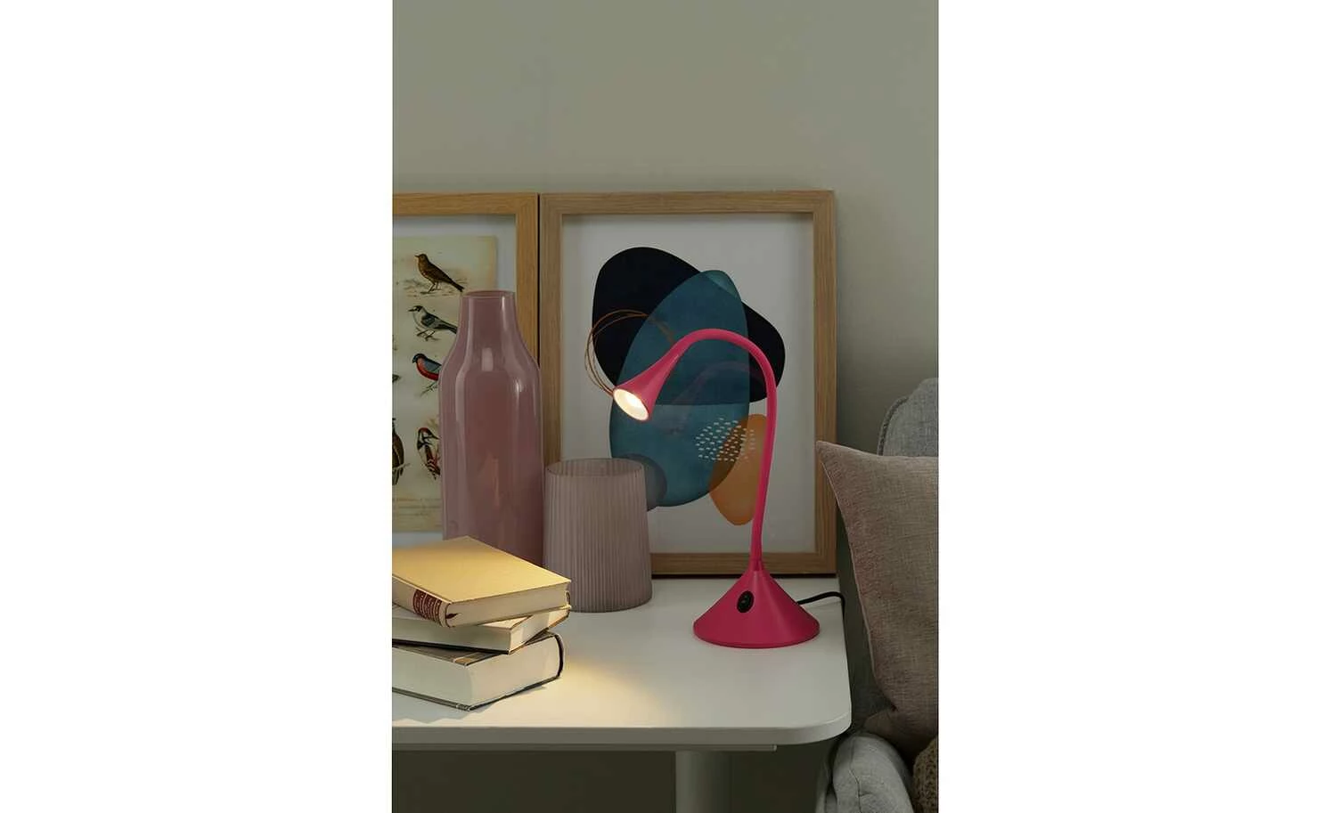 Trio LED-Schreibtischleuchte, mit Flexarm lila | Lila/Violett