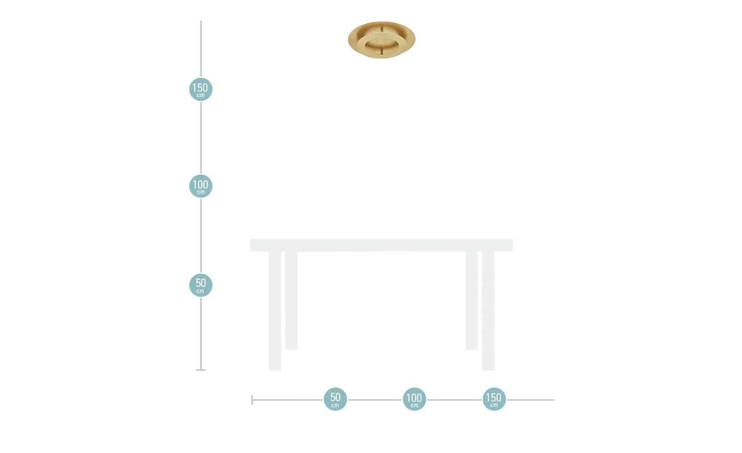 Paul Neuhaus LED-Deckenleuchte, blattgoldfarben – Bild 4