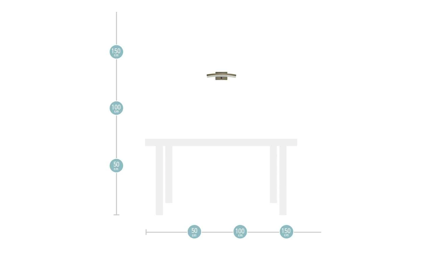 Wofi LED-Wandleuchte, gebogen mit 3-Stufen-Dimmer – Bild 7