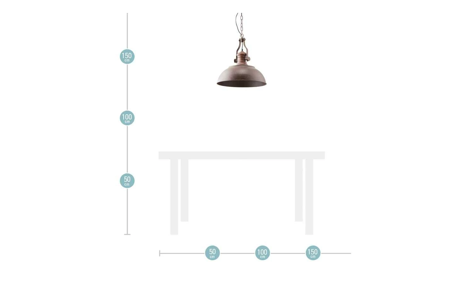 HOME STORY Pendelleuchte, 1-flammig, Industrie-Look – Bild 7