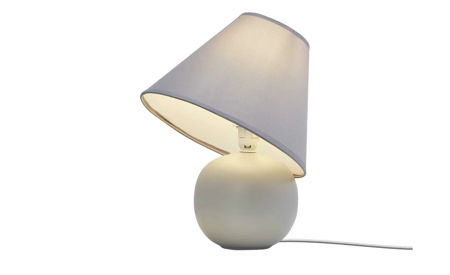 KHG Keramik-Tischleuchte, grau – Bild 5