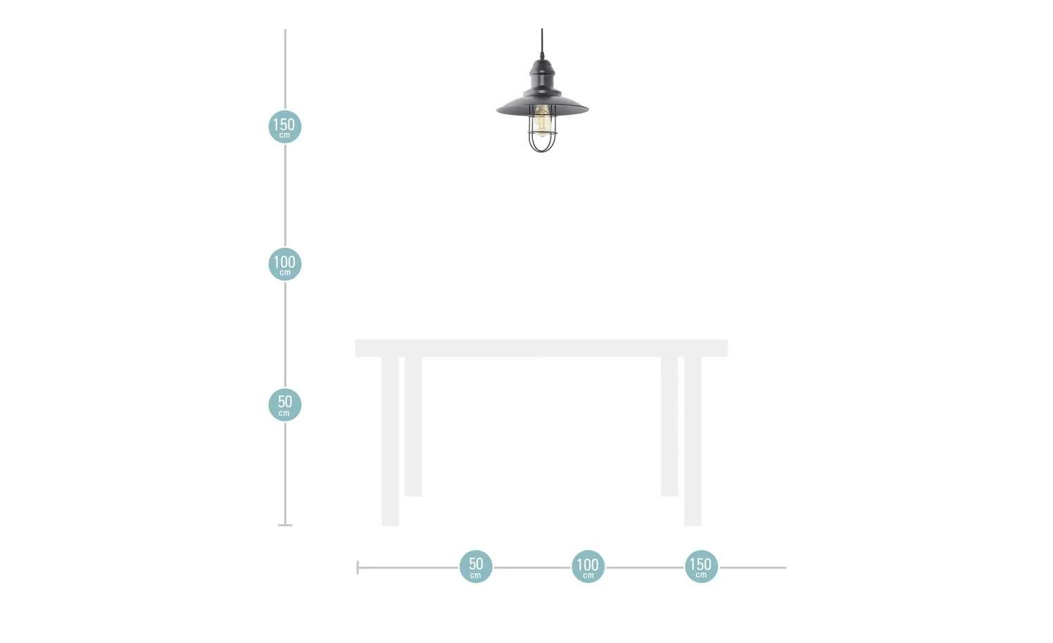 HOME STORY Pendelleuchte 1-flammig Schwarz – Bild 7