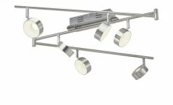 KHG LED-Spot, 6-flammig, Nickel matt