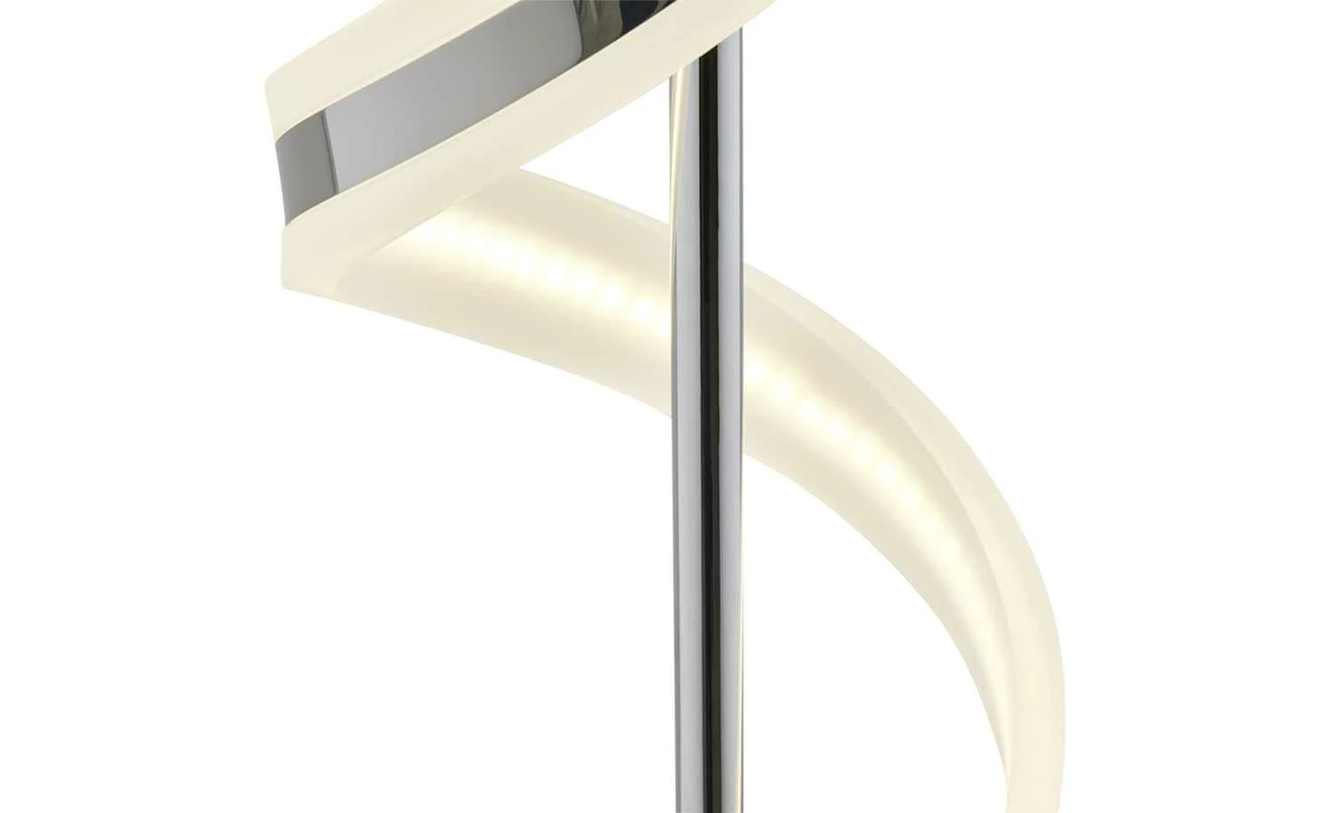 Trio LED-Tischleuchte, chrom, Acryl geschwungen – Bild 4