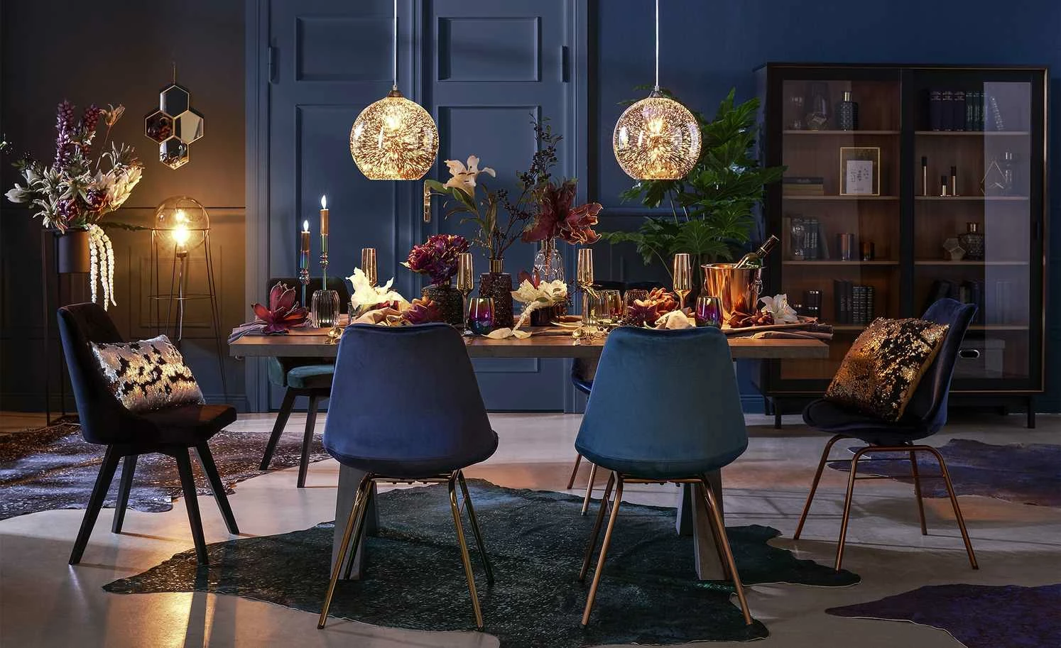 HOME STORY Pendelleuchte, 1-flammig goldfarben – Bild 2