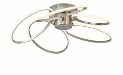 Paul Sommerkamp Leuchten LED-Deckenleuchte, 5-flammig nickel matt