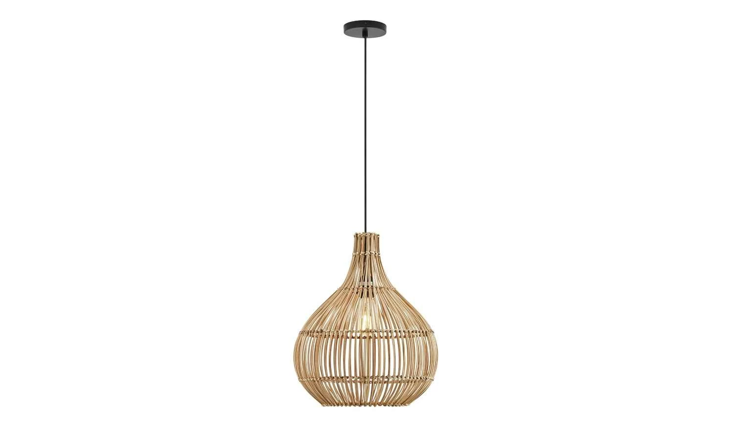 HOME STORY Rattan-Pendelleuchte, 1-flammig – Bild 5