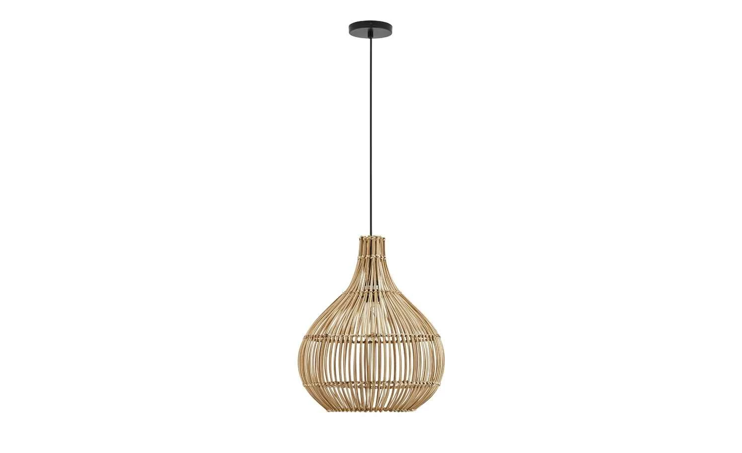 HOME STORY Rattan-Pendelleuchte, 1-flammig – Bild 6