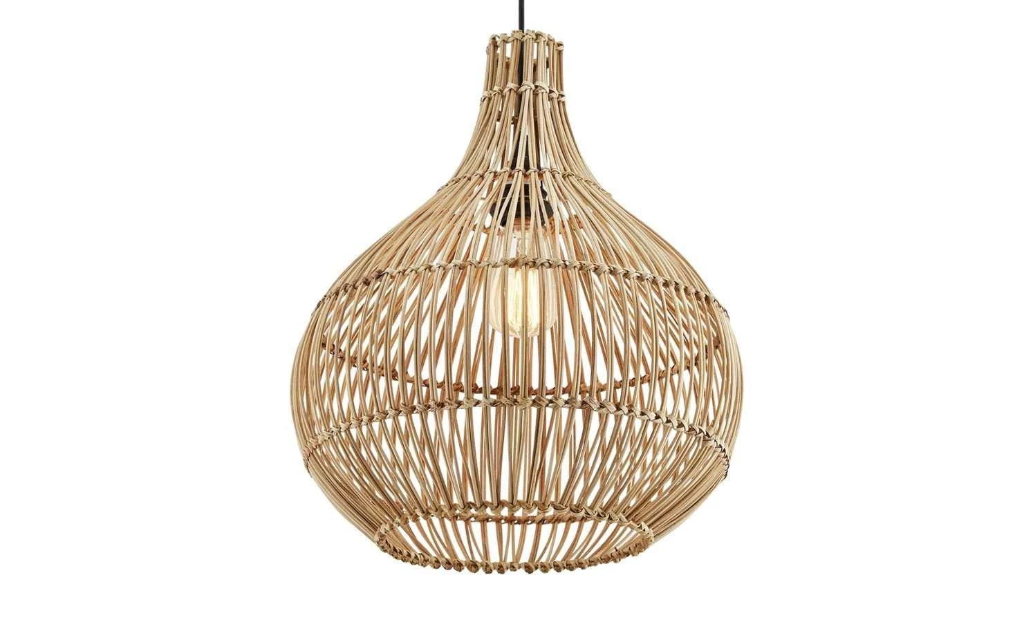 HOME STORY Rattan-Pendelleuchte, 1-flammig – Bild 7