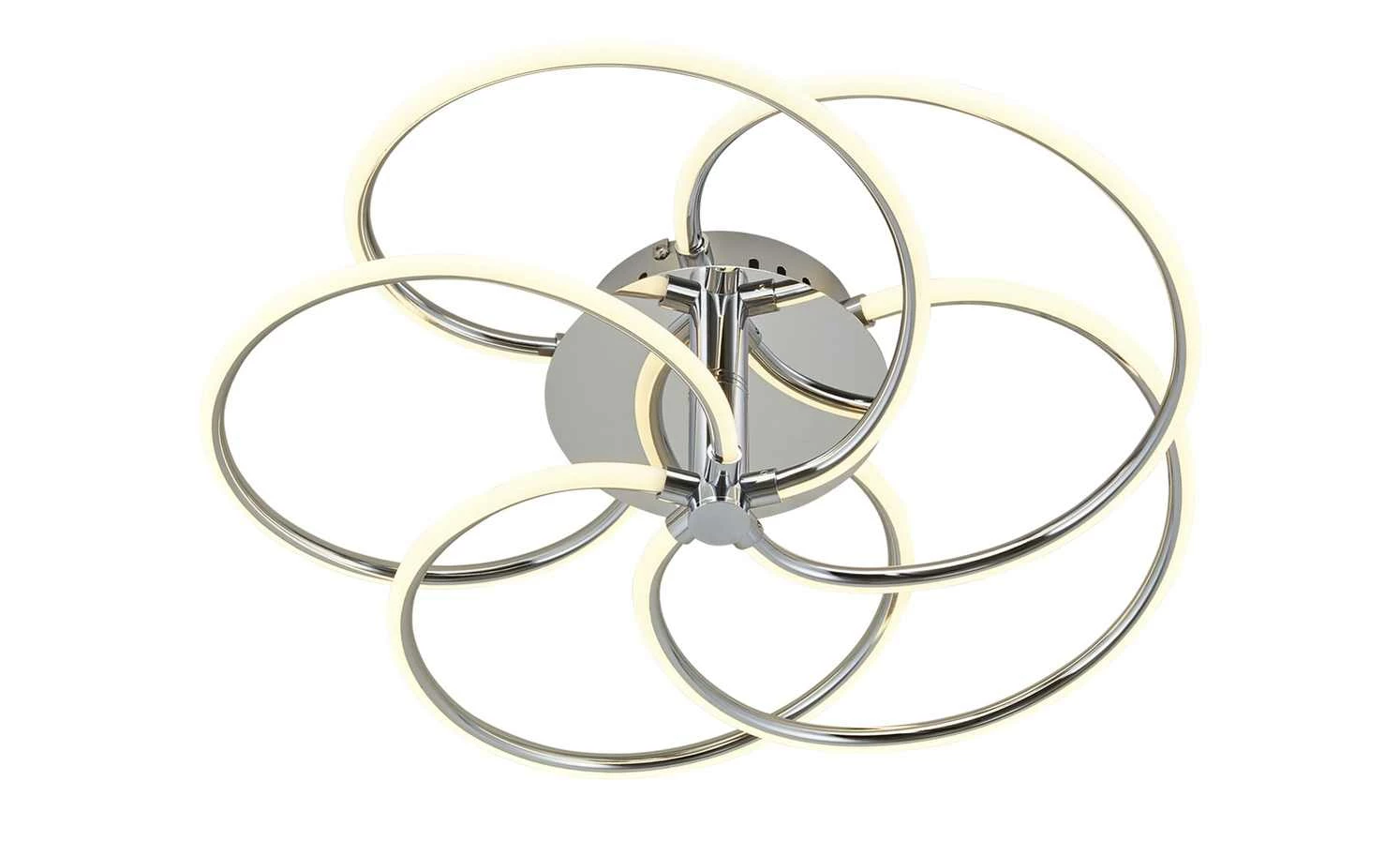 Meisterleuchten LED-Deckenleuchte, chrom, 5-flammig