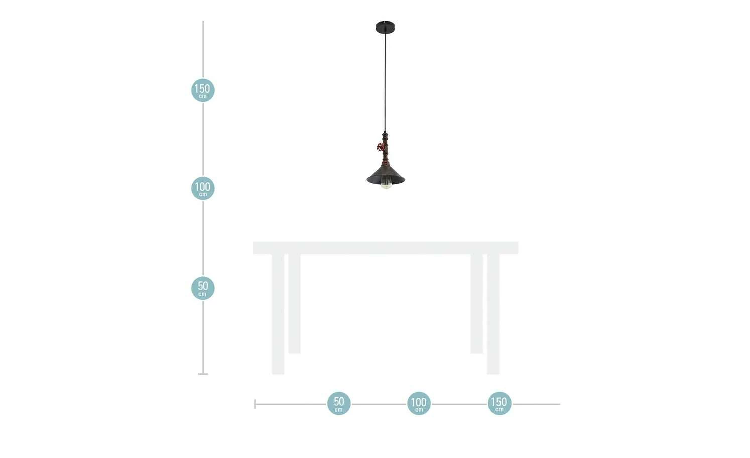 HOME STORY Pendelleuchte mit Deko-Ventil – Bild 9