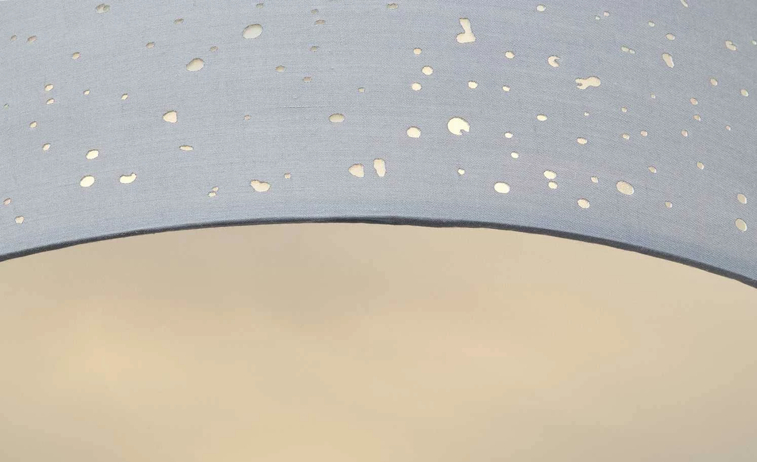 Fischer-Honsel Deckenleuchte, 3-flammig, Grau mit Dekor – Bild 3