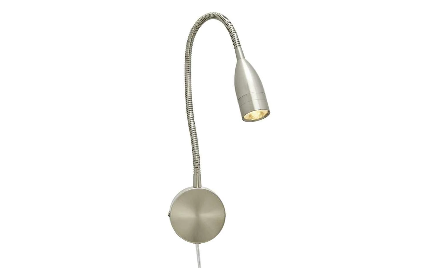 Fischer-Honsel LED-Wandleuchte, 1-flammig, Nickel matt