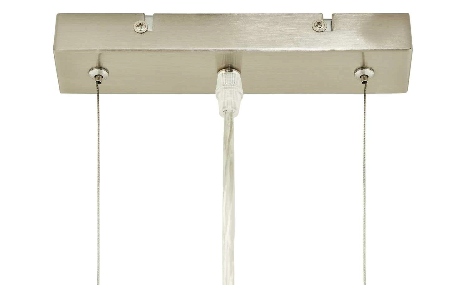 Stoffpendelleuchte, 3-flammig, Schirm schwarz/goldfarben – Bild 5