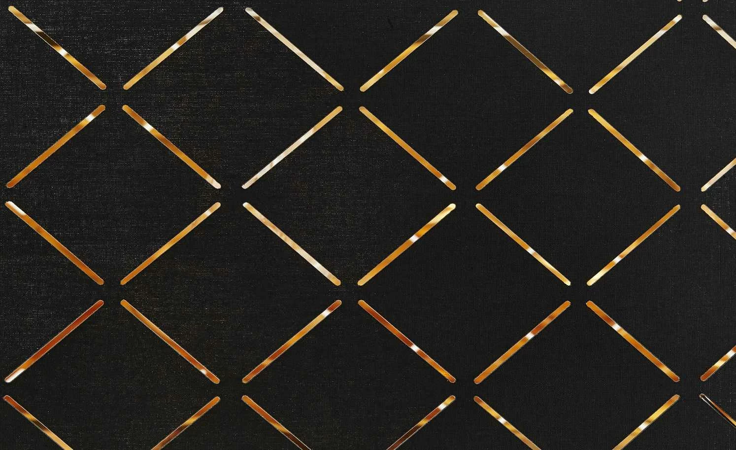 Stoffpendelleuchte, 3-flammig, Schirm schwarz/goldfarben – Bild 6