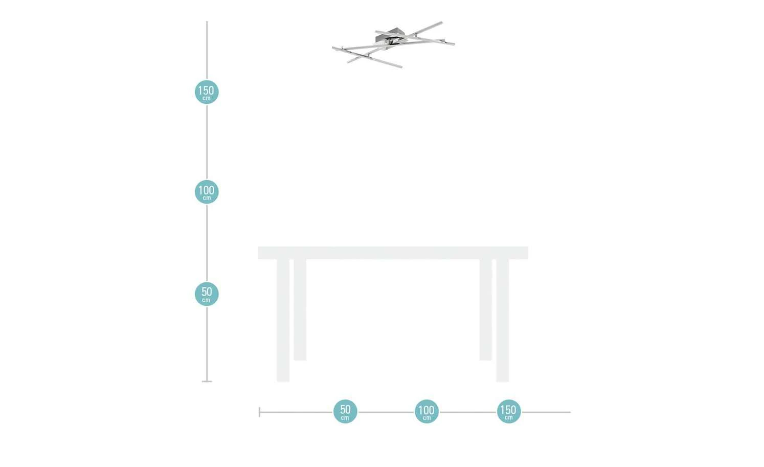 KHG LED-Deckenleuchte, chrom – Bild 6