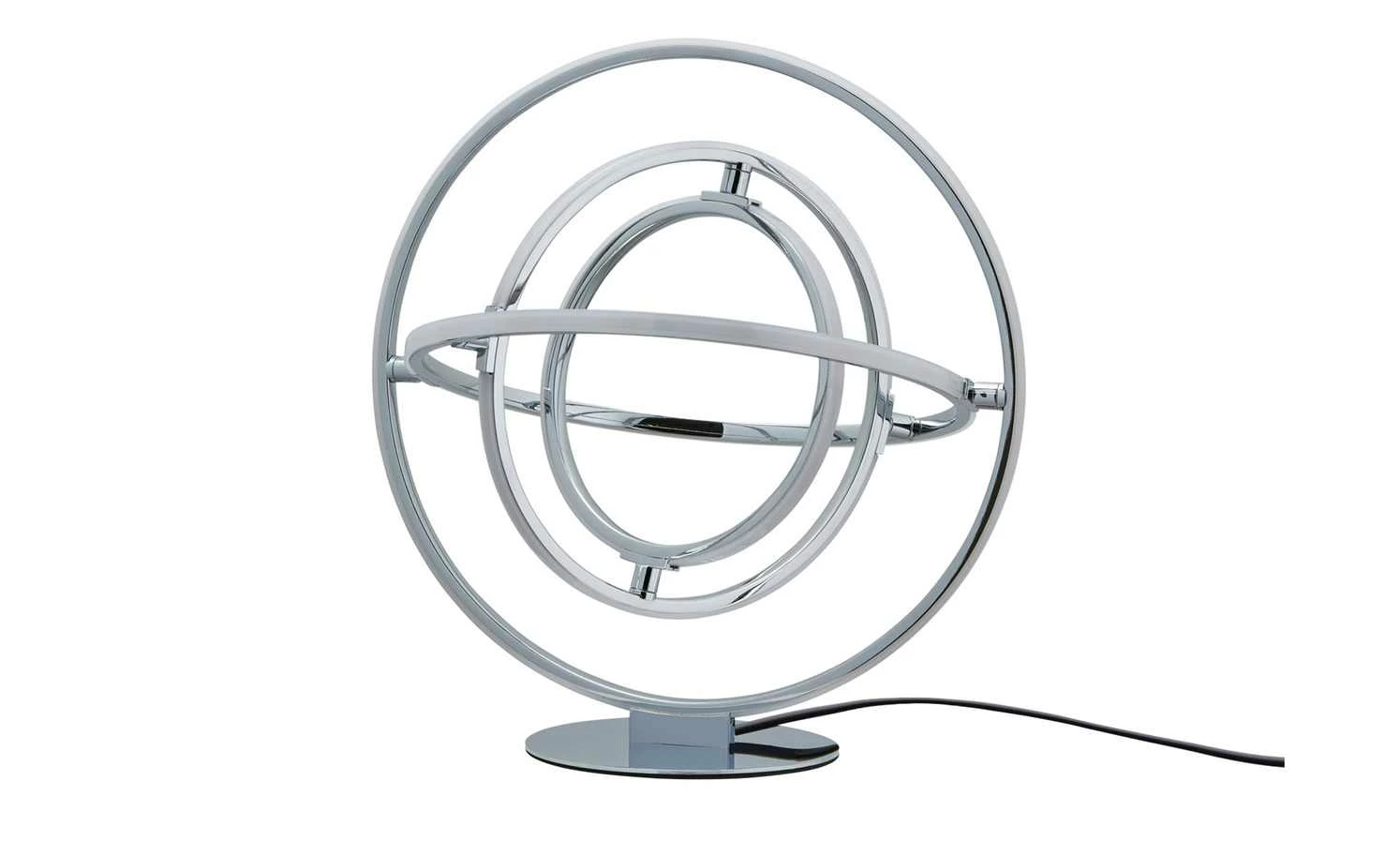 Paul Sommerkamp Leuchten LED-Tischleuchte, chrom `Ringe´ – Bild 2