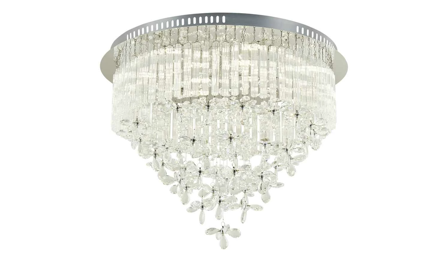 KHG LED-Kristalldeckenleuchte 10-flammig