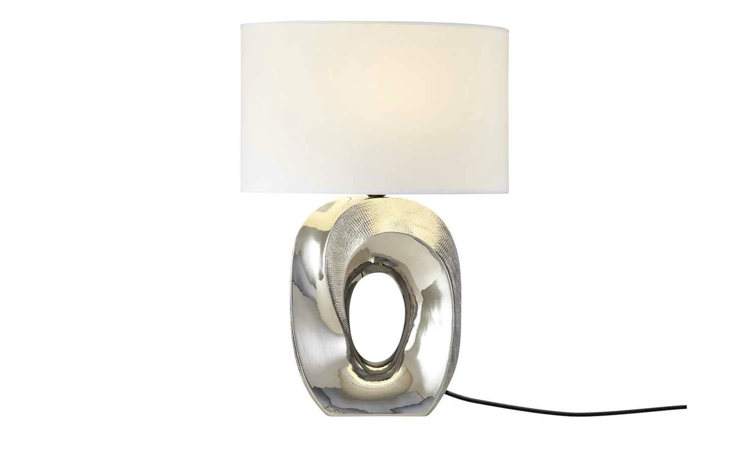 KHG Tischleuchte, Stoffschirm oval