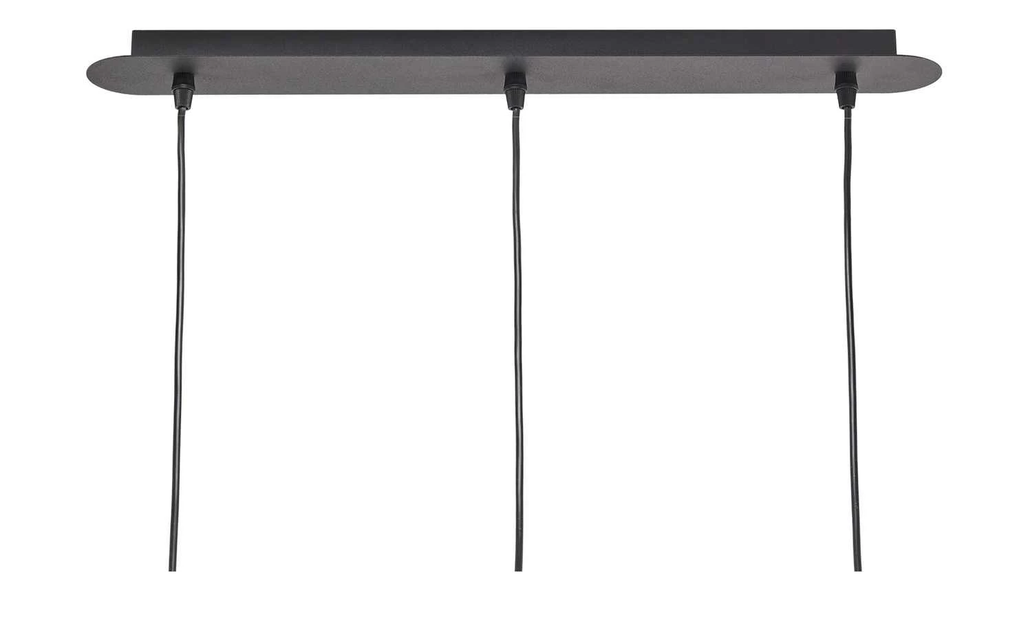 Pendelleuchte, 3-flammig, schwarz – Bild 4