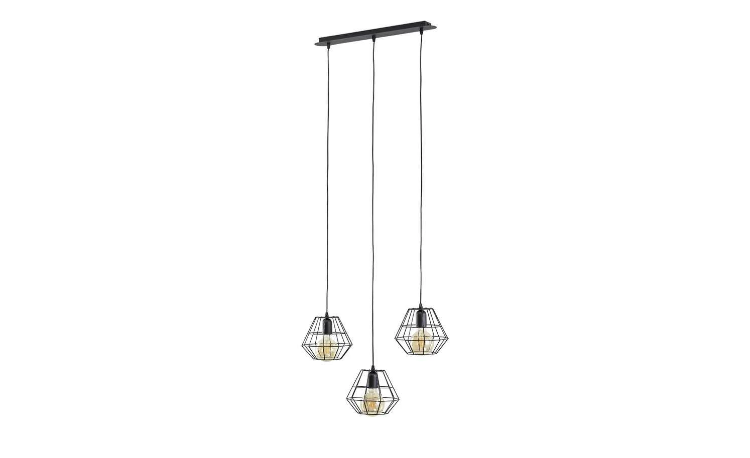 Pendelleuchte, 3-flammig, schwarz – Bild 6