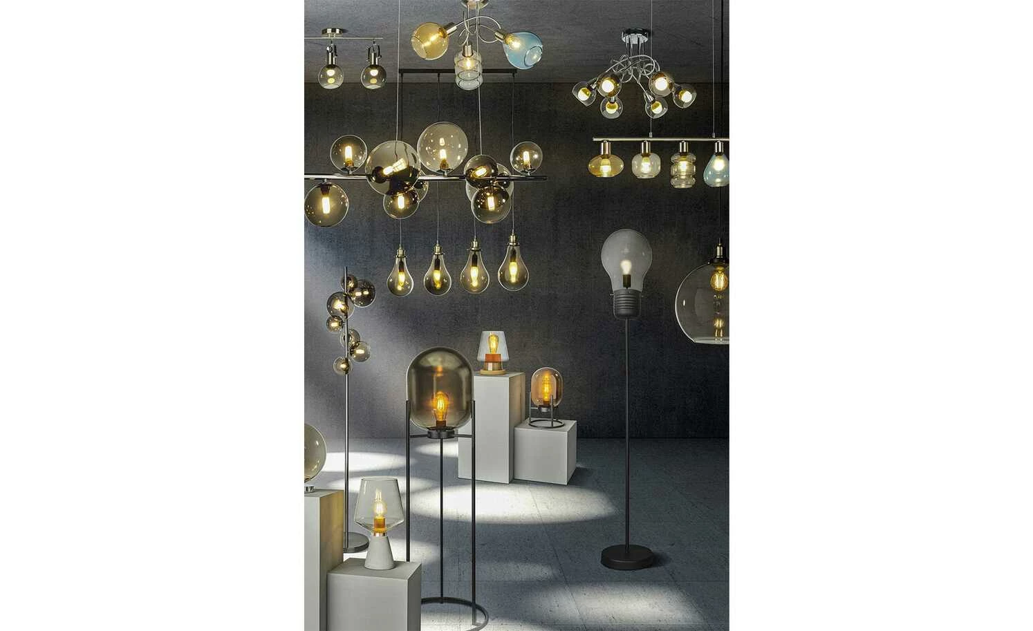 HOME STORY Pendelleuchte, 4-flammig