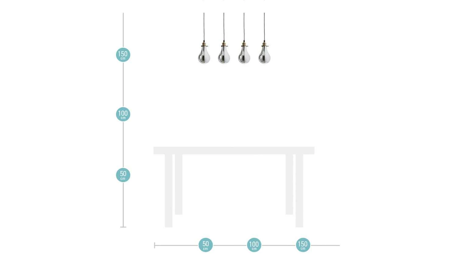 HOME STORY Pendelleuchte, 4-flammig – Bild 10