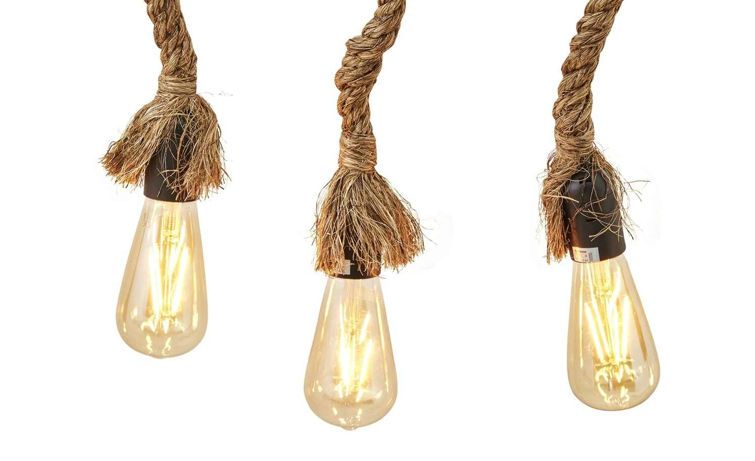 HOME STORY Pendelleuchte, 5-flammig, Bambus – Bild 2