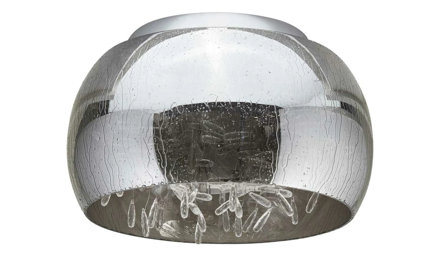 HOME STORY LED-Deckenleuchte, Rauchglas mit Acryltropfen – Bild 2