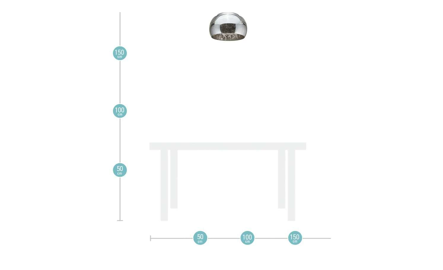 HOME STORY LED-Deckenleuchte, Rauchglas mit Acryltropfen – Bild 5