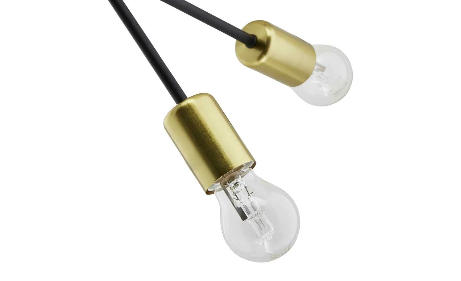 Wofi Pendelleuchte, 6-flammig, schwarz / goldfarben – Bild 8